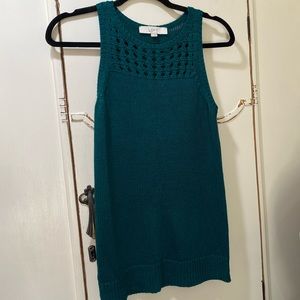 Loft Knit Emerald Green Tank Top